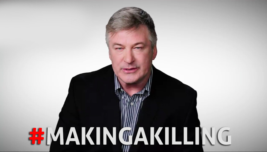 Alec Baldwin urges you to host a home screening of ‘MAKING A KILLING: GUNS, GREED AND THE NRA’