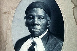 black and white image of harriet tubman